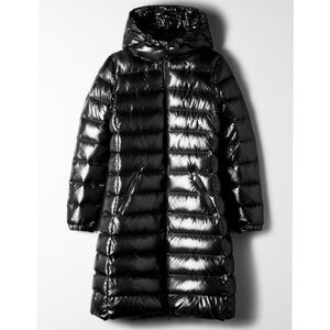 Aritzia Babaton Black Long Down Puffer Coat